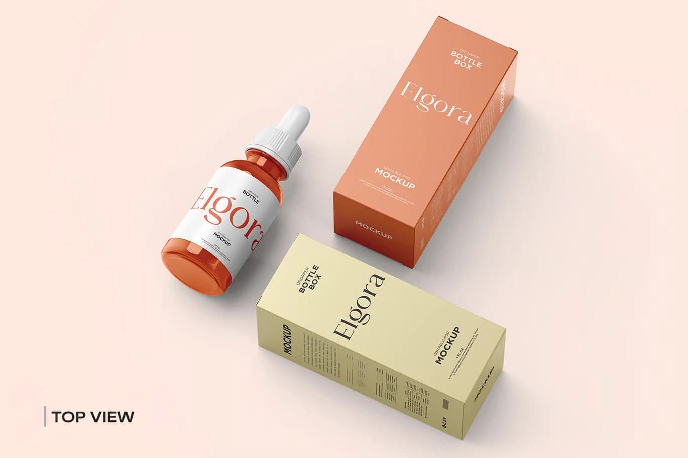 Auelle packaging and bottle mockup